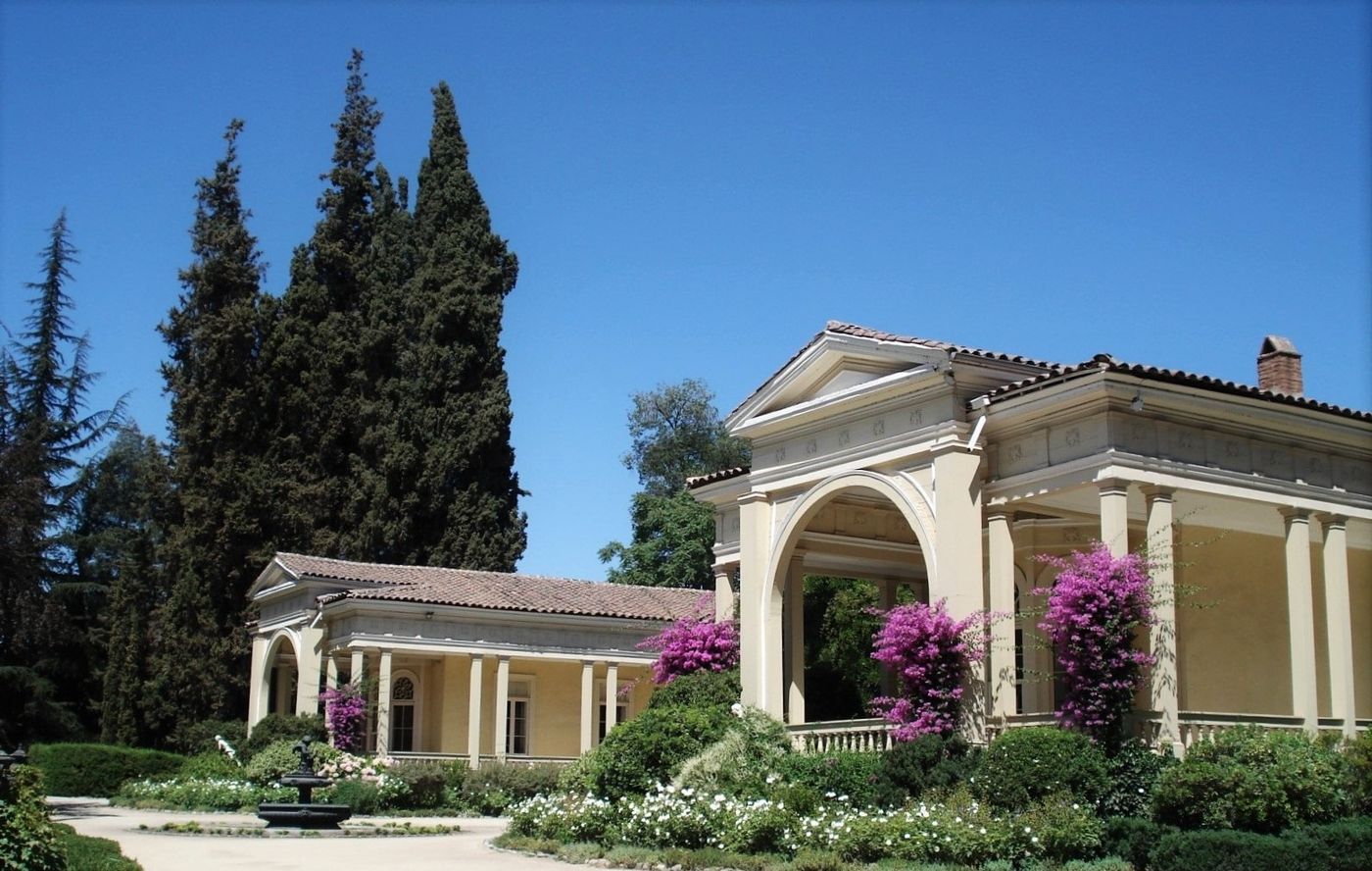 The nineteenth-century Casona house and gardens at the Concha y Toro winery in Pirque